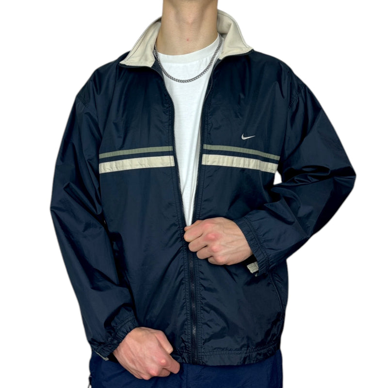 Nike Vintage Y2K Trackjacke Navy - vintageconcierge