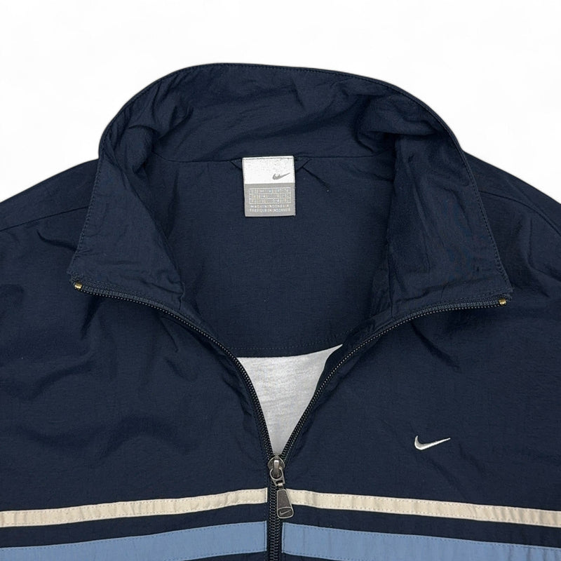 Nike Vintage Y2K Trackjacke Navy - vintageconcierge