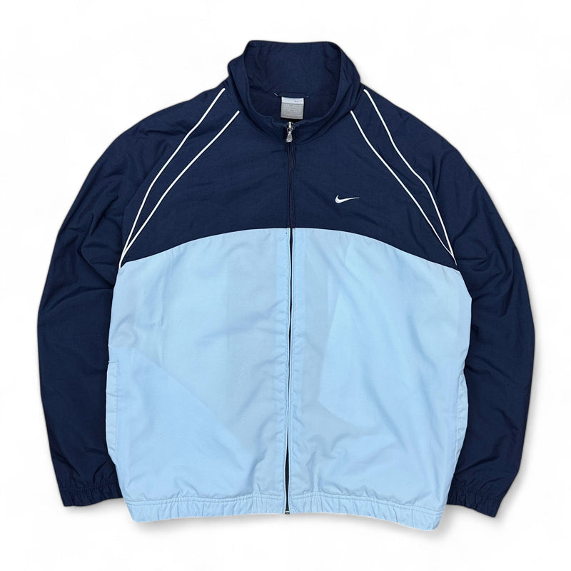 Nike Vintage Y2K Trackjacke Navy BabyBlau - vintageconcierge