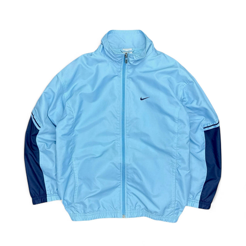 Nike Vintage Y2K Trackjacke Navy BabyBlau - vintageconcierge