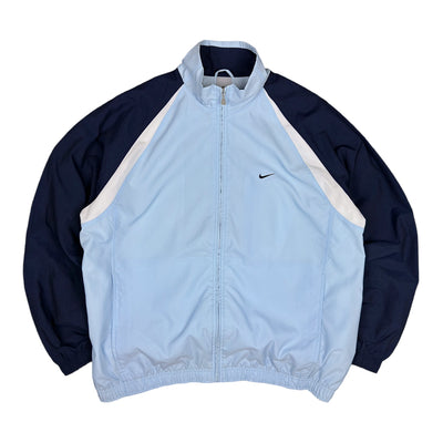 Nike Vintage Y2K Trackjacke Navy BabyBlau Weiß - vintageconcierge