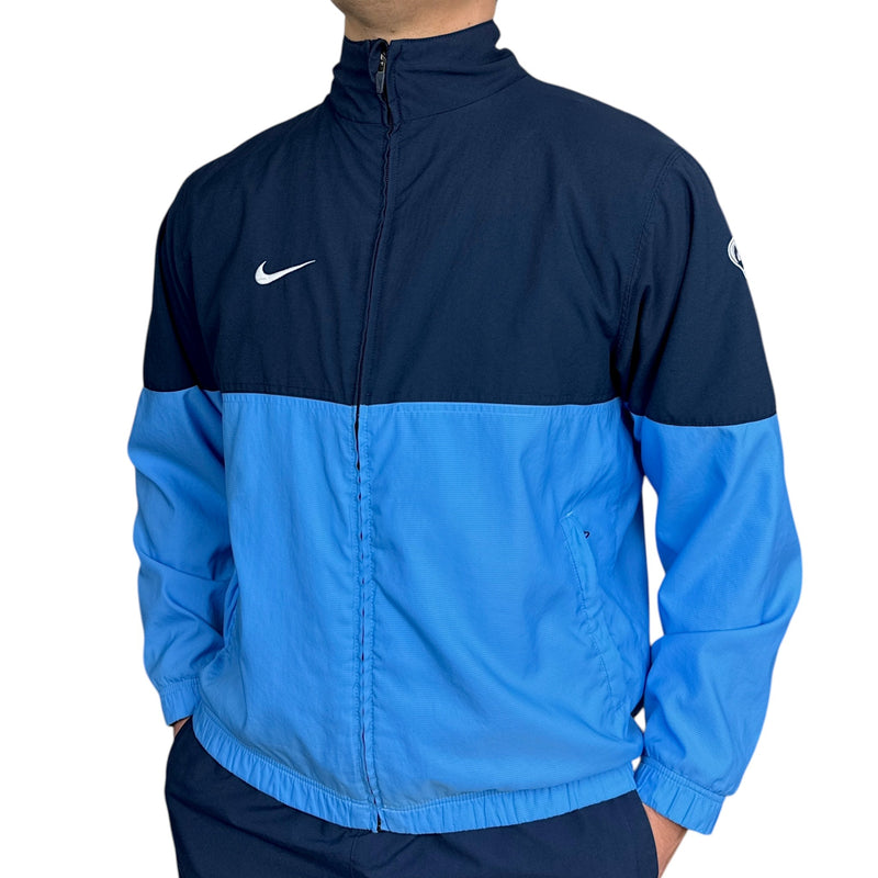 Nike Vintage Y2K Trackjacke Navy Blau - vintageconcierge