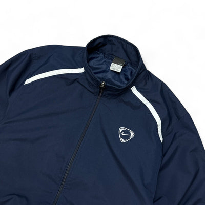 Nike Vintage Y2K Trackjacke Navy Blau - vintageconcierge