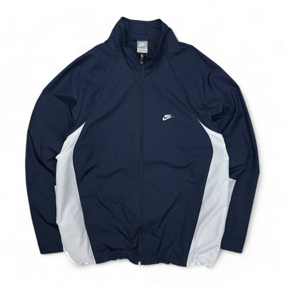 Nike Vintage Y2K Trackjacke Navy Weiß - vintageconcierge