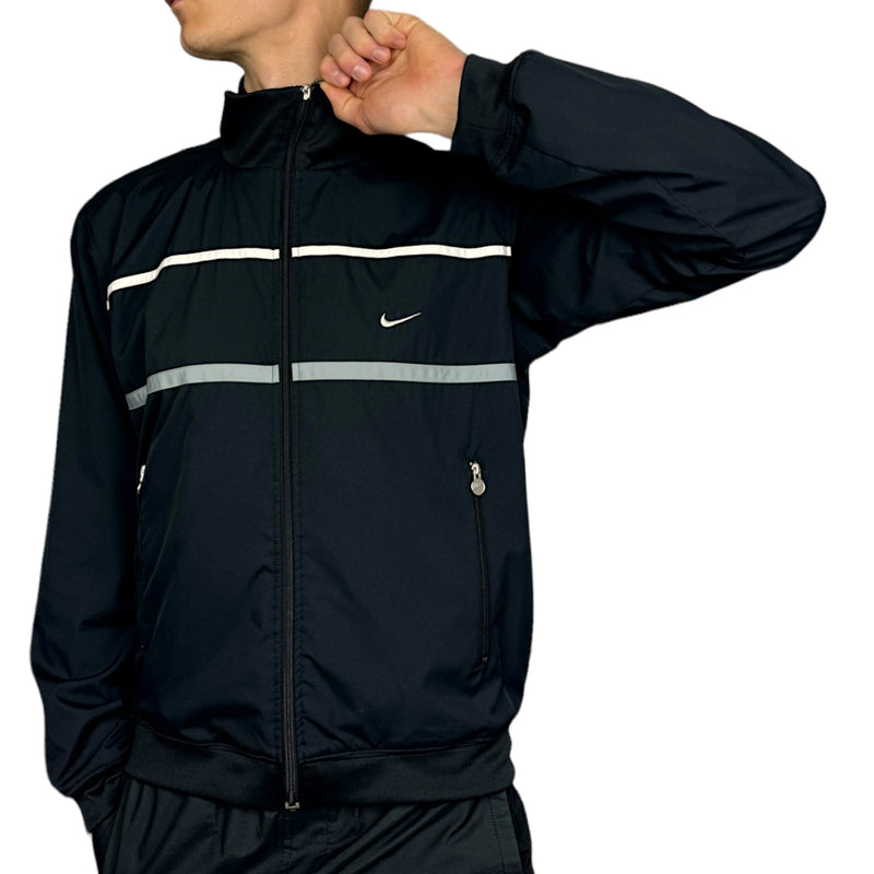 Nike Vintage Y2K Trackjacke Schwarz - vintageconcierge