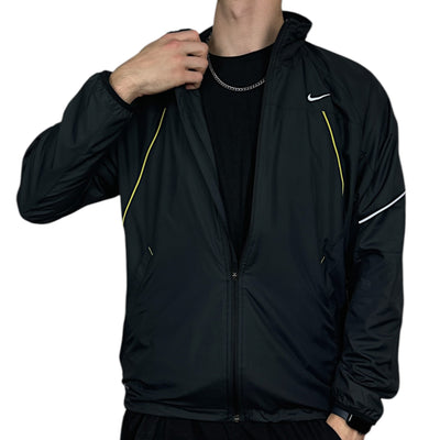 Nike Vintage Y2K Trackjacke Schwarz - vintageconcierge