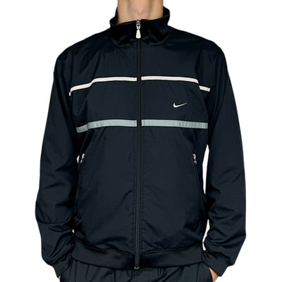 Nike Vintage Y2K Trackjacke Schwarz - vintageconcierge