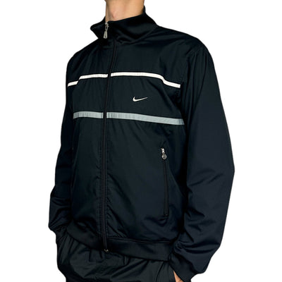 Nike Vintage Y2K Trackjacke Schwarz - vintageconcierge