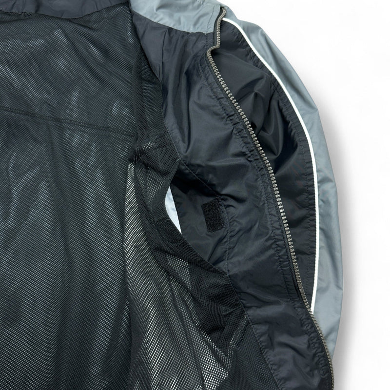 Nike Vintage Y2K Trackjacke Schwarz Grau - vintageconcierge