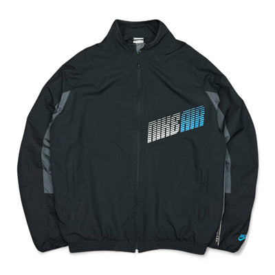 Nike Vintage Y2K Trackjacke Schwarz Grau - vintageconcierge