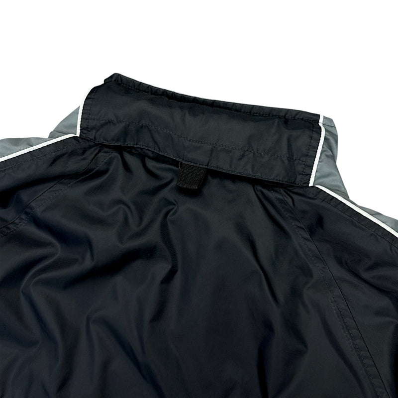Nike Vintage Y2K Trackjacke Schwarz Grau - vintageconcierge