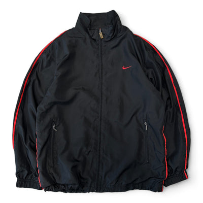 Nike Vintage Y2K Trackjacke Schwarz Rot - vintageconcierge