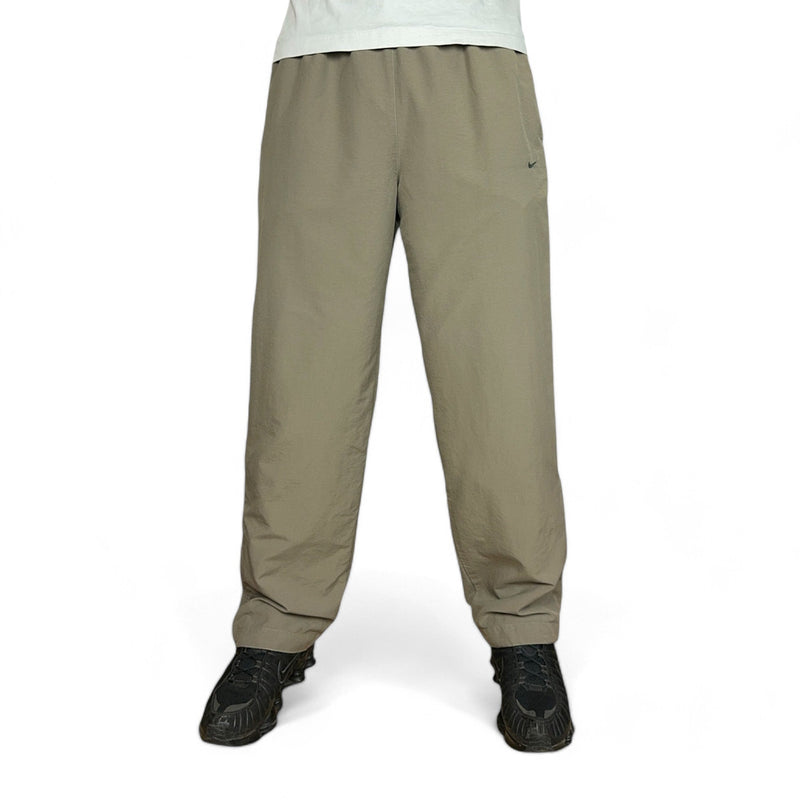 Nike Vintage Y2K Trackpants Beige Khaki - vintageconcierge