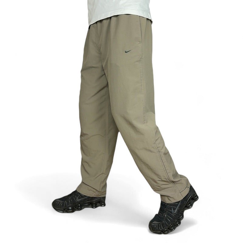 Nike Vintage Y2K Trackpants Beige Khaki - vintageconcierge