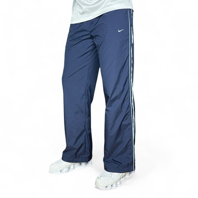 Nike Vintage Y2K Trackpants Navy BabyBlau - vintageconcierge