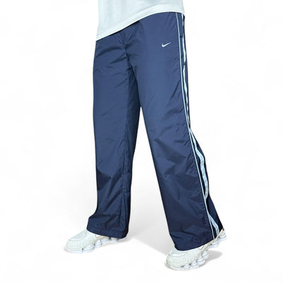 Nike Vintage Y2K Trackpants Navy BabyBlau - vintageconcierge