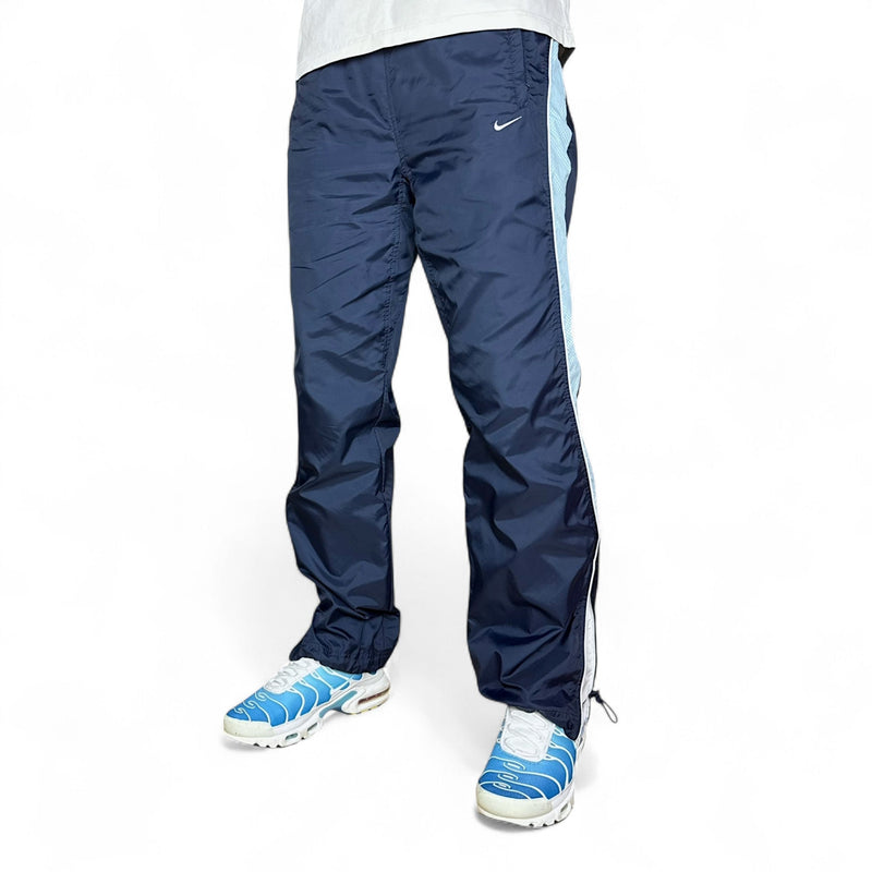 Nike Vintage Y2K Trackpants Navy BabyBlau - vintageconcierge
