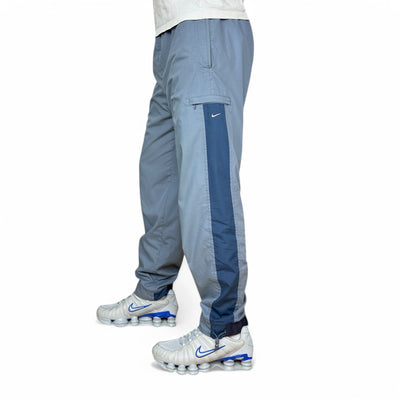 Nike Vintage Y2K Trackpants Navy Blau - vintageconcierge