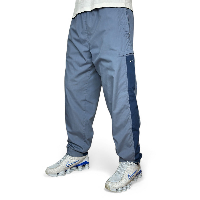 Nike Vintage Y2K Trackpants Navy Blau - vintageconcierge