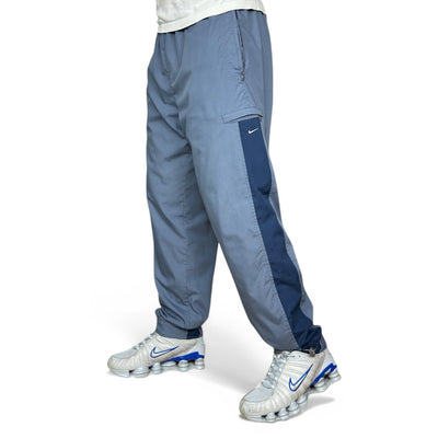 Nike Vintage Y2K Trackpants Navy Blau - vintageconcierge