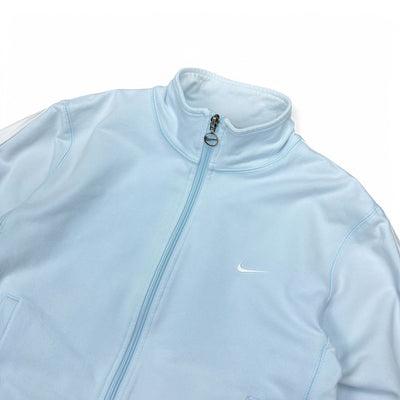 Nike Vintage Y2K Zip Up Sweatshirt Babyblau - vintageconcierge