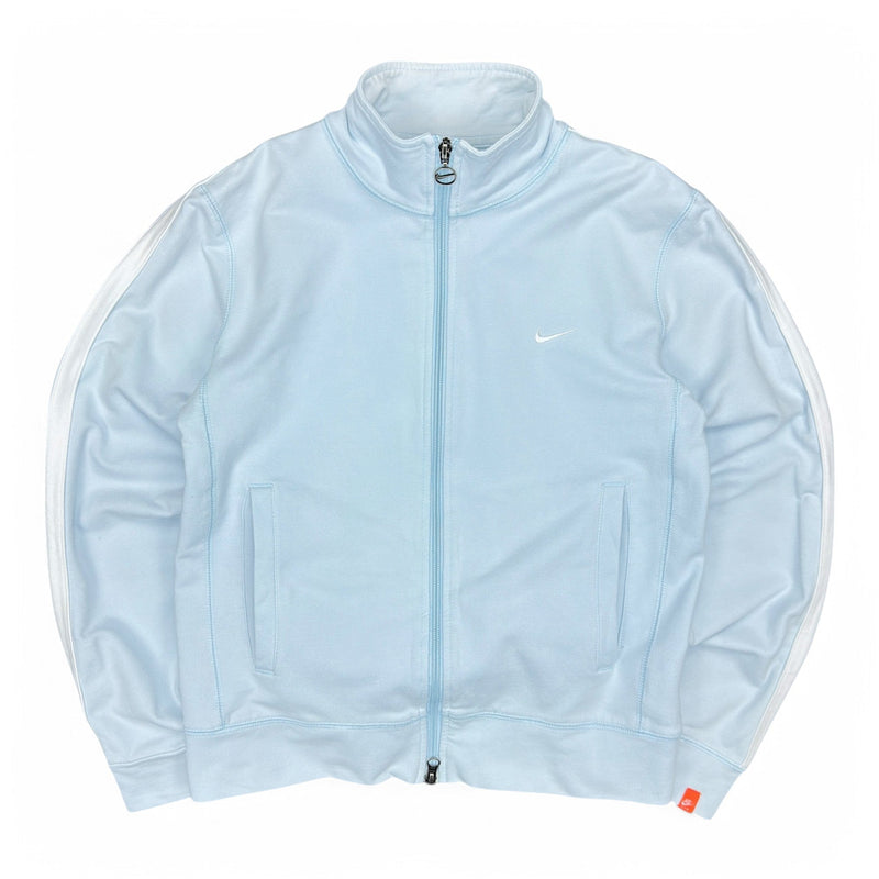 Nike Vintage Y2K Zip Up Sweatshirt Babyblau - vintageconcierge