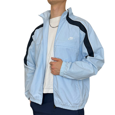 Nike Y2K Vintage Trackjacke Babyblau - vintageconcierge