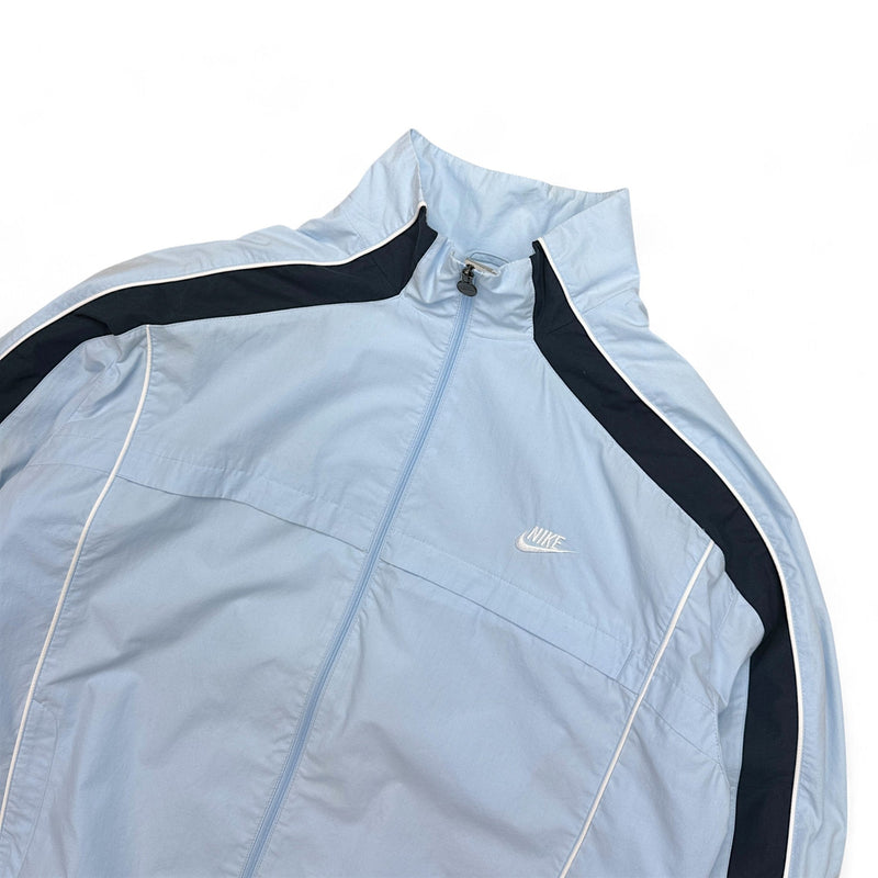 Nike Y2K Vintage Trackjacke Babyblau - vintageconcierge