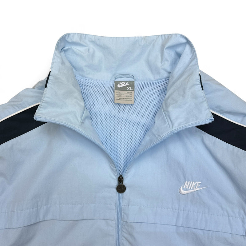 Nike Y2K Vintage Trackjacke Babyblau - vintageconcierge