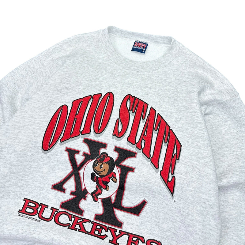 Ohio State Buckeyes Vintage Sweatshirt Grau - vintageconcierge