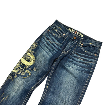 Oniarai Japanese Baggy Jeans - vintageconcierge