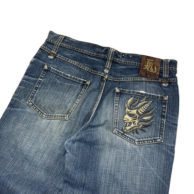 Oniarai Japanese Baggy Jeans - vintageconcierge