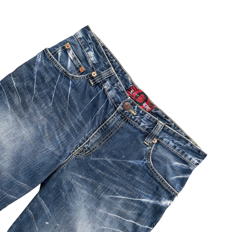 Oniarai Japanese Baggy Jeans Short Jort - vintageconcierge