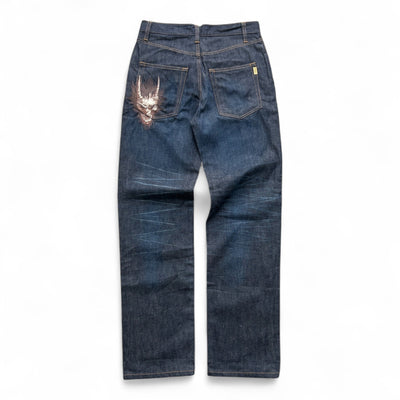 Oniarai Japanese Raw Baggy Jeans - vintageconcierge