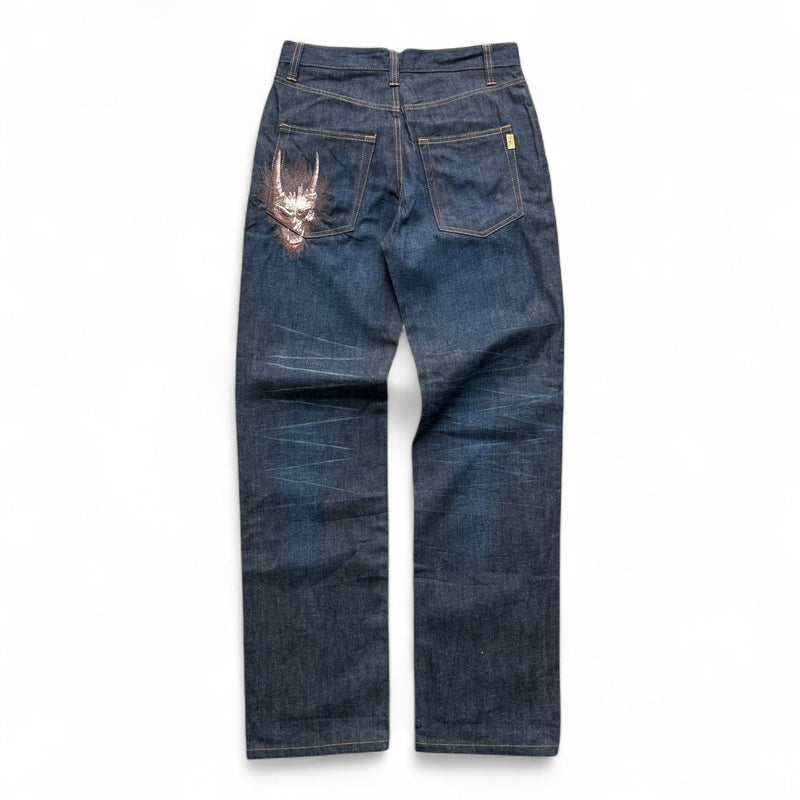 Oniarai Japanese Raw Baggy Jeans - vintageconcierge