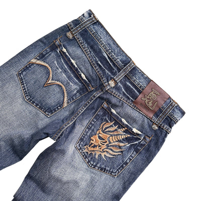 Oniarai Japanese Straight Demon Jeans - vintageconcierge