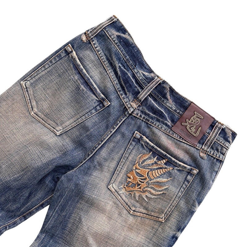 Oniarai Japanese Straight Demon Jeans - vintageconcierge