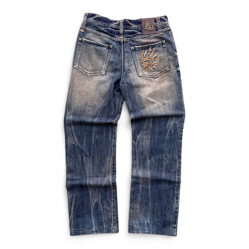 Oniarai Japanese Straight Demon Jeans - vintageconcierge