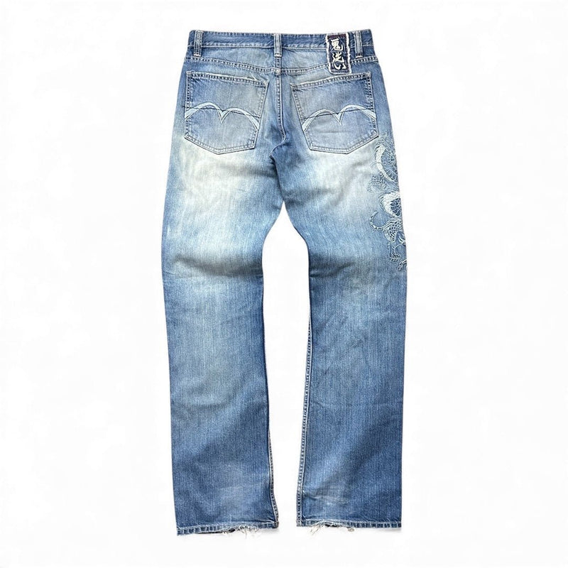 Oniarai Nippon Japanese Denim Jeans - vintageconcierge