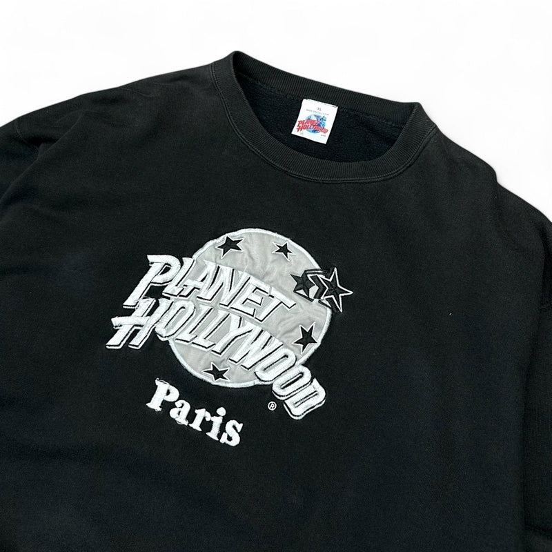 Planet Hollywood Paris Vintage 1991 Spellout Sweater - vintageconcierge