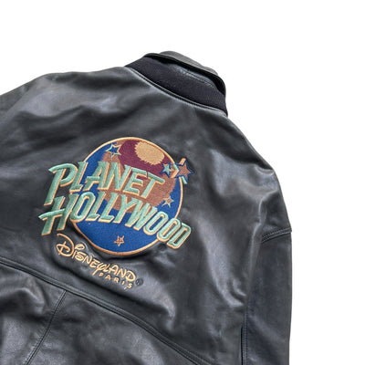 Planet Hollywood Vintage Disneyland Paris Leather Jacket - vintageconcierge