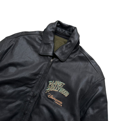 Planet Hollywood Vintage Disneyland Paris Leather Jacket - vintageconcierge