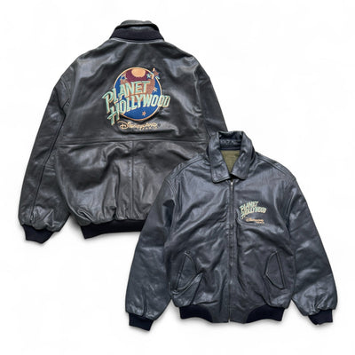 Planet Hollywood Vintage Disneyland Paris Leather Jacket - vintageconcierge