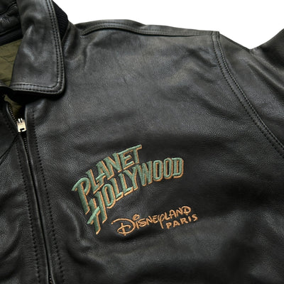 Planet Hollywood Vintage Disneyland Paris Leather Jacket - vintageconcierge