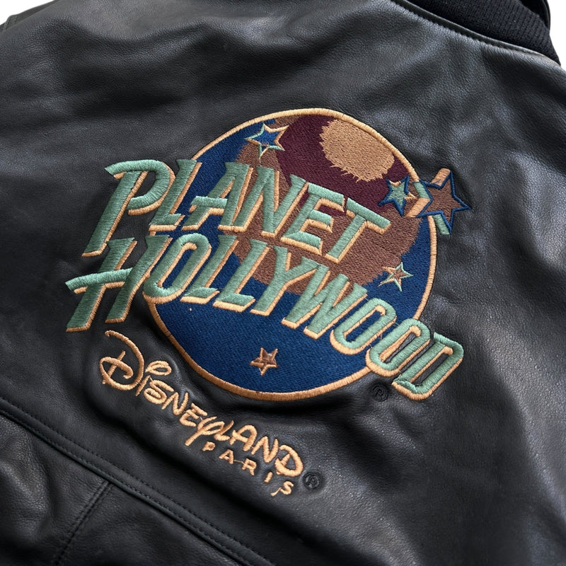 Planet Hollywood Vintage Disneyland Paris Leather Jacket - vintageconcierge