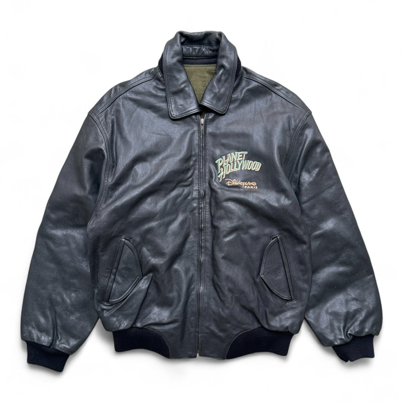 Planet Hollywood Vintage Disneyland Paris Leather Jacket - vintageconcierge