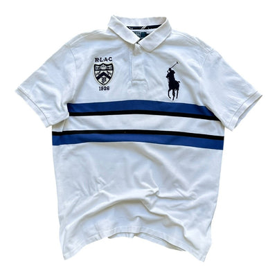 Polo Ralph Lauren RLAC Rugby Polo Shirt Weiß | XL - vintageconcierge