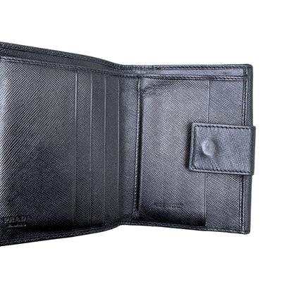 Prada Leder Bi - Fold Wallet - vintageconcierge