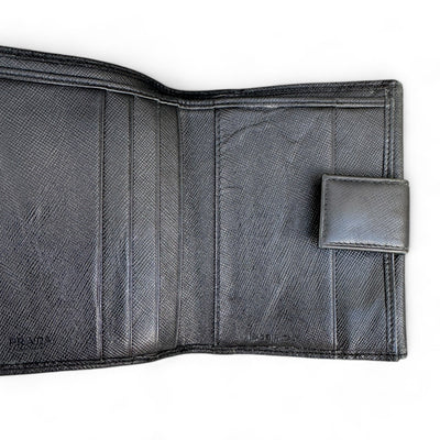 Prada Leder Bi - Fold Wallet - vintageconcierge