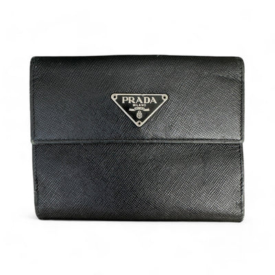 Prada Leder Bi - Fold Wallet - vintageconcierge